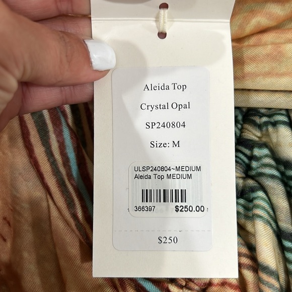 ULLA JOHNSON ALEIDA TOP CRYSTAL OPAL - Picture 3 of 7